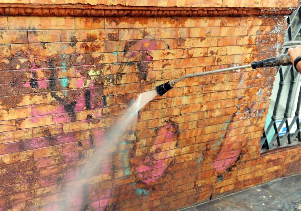 Cost of Brick Graffiti Cleaning in New Braunfels